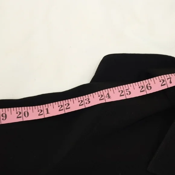 Anne Klein Black Maxi Hooded Coat Removable Hood Size 10 - Picture 10 of 11